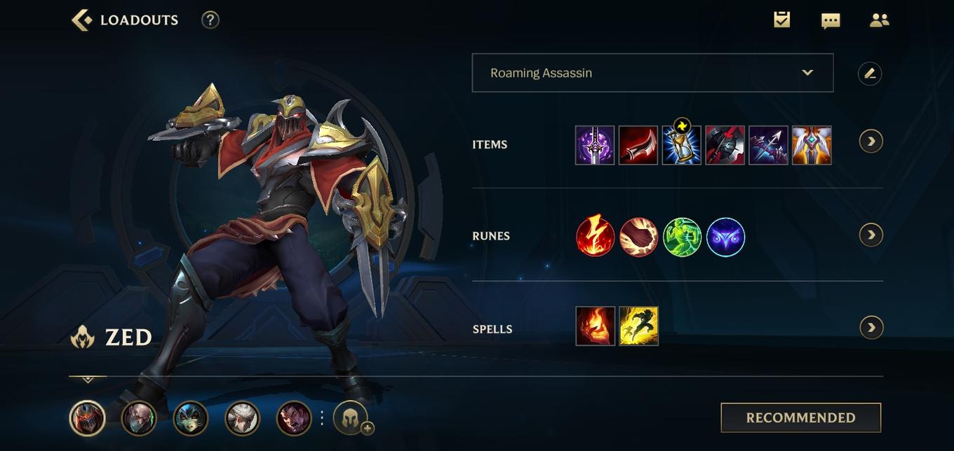 Zed Wild Rift Builds, Runes and Spells
